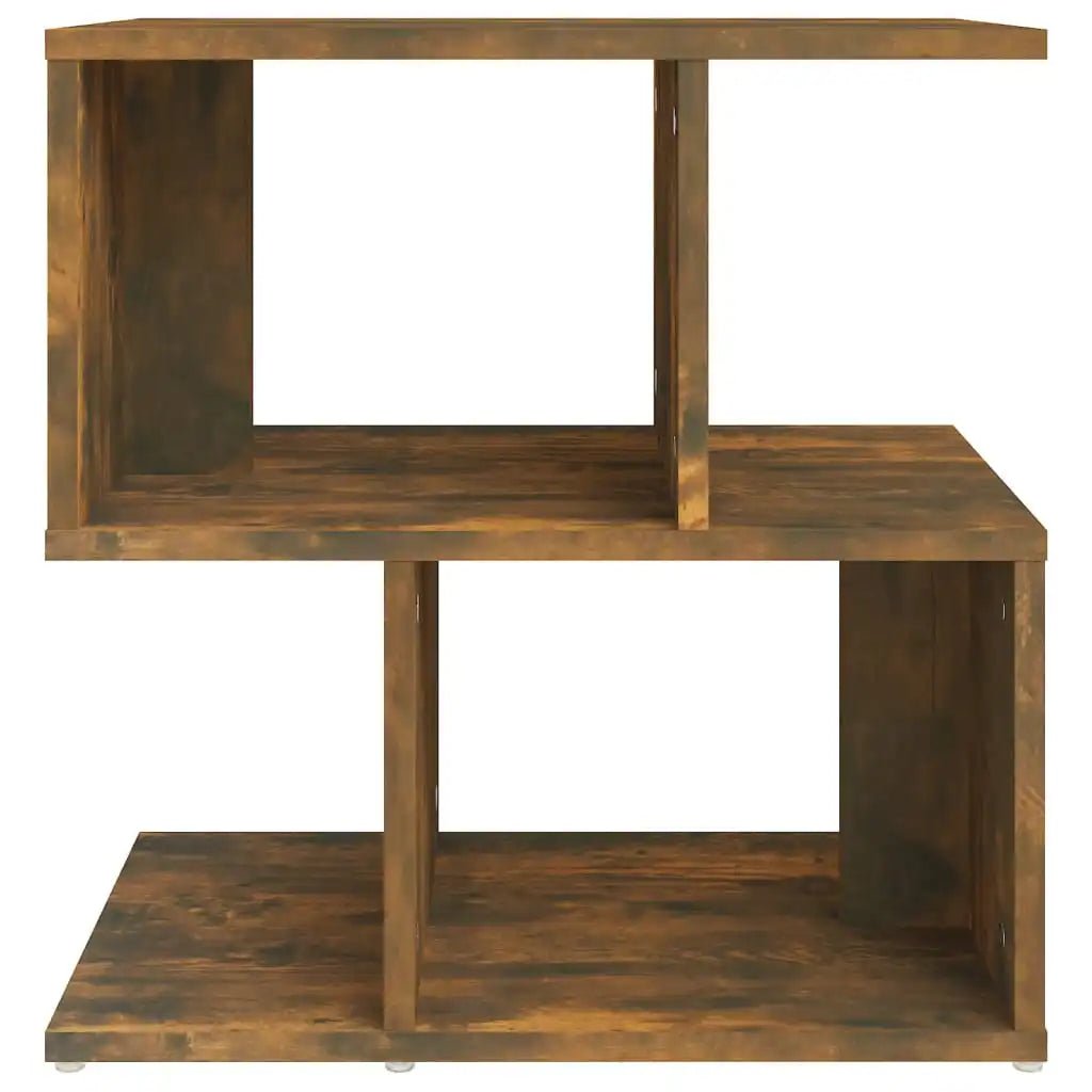 Table basse design TavovaT en bois avec étagères géométriques, style moderne minimaliste forme S pour salon contemporain