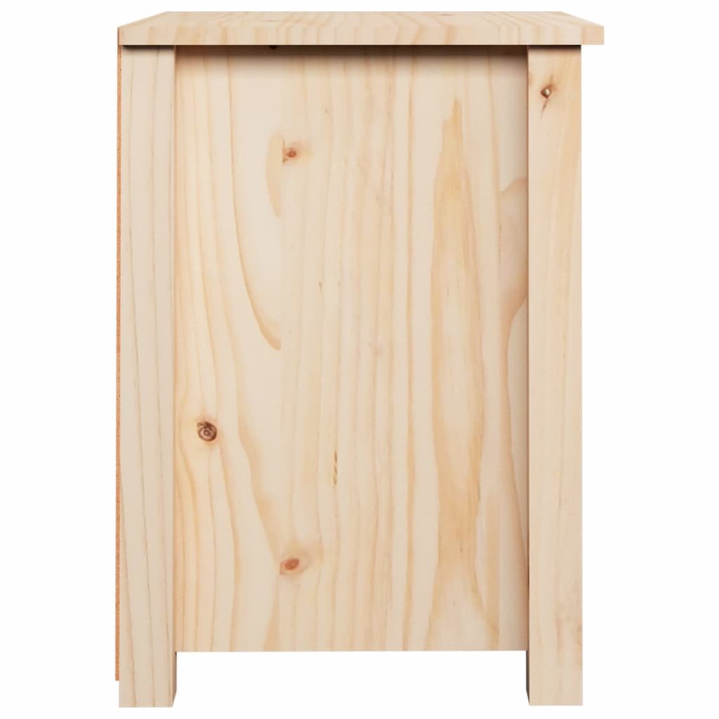 Table de chevet minimaliste en bois de pin naturel non traité par TavovaT, meuble scandinave brut avec veines apparentes, design épuré